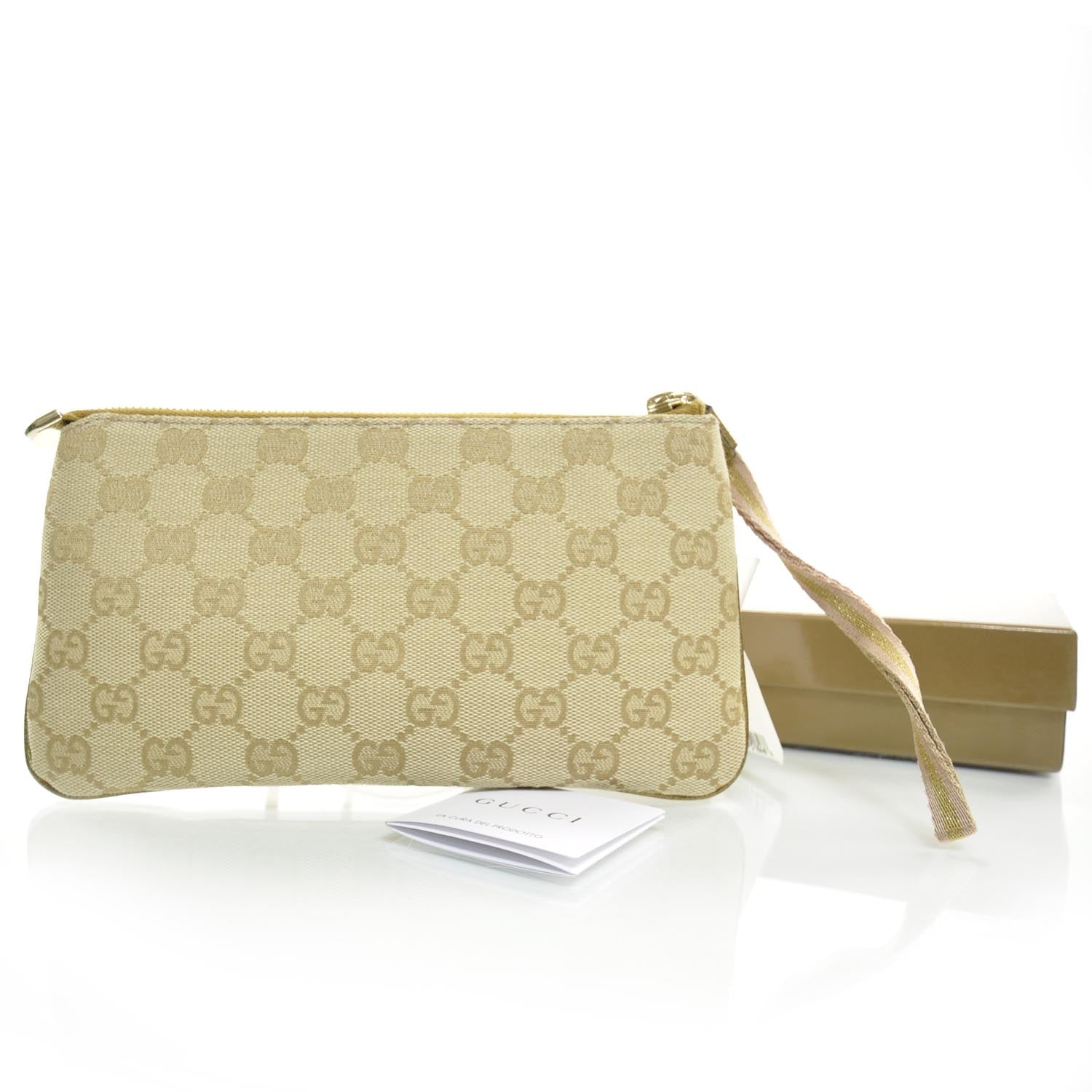 Gucci Monogram Web Wristlet 2 of 9