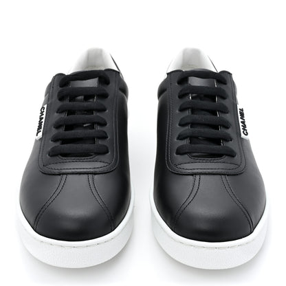 Chanel Calfskin CC Womens Sneakers 39 Black 2 of 9