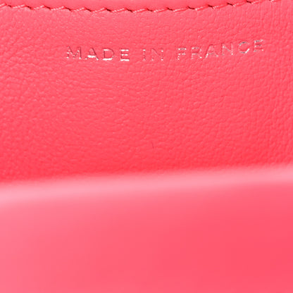 Chanel Lambskin Quilted Wallet On Chain WOC Coral Pink 10 of 19