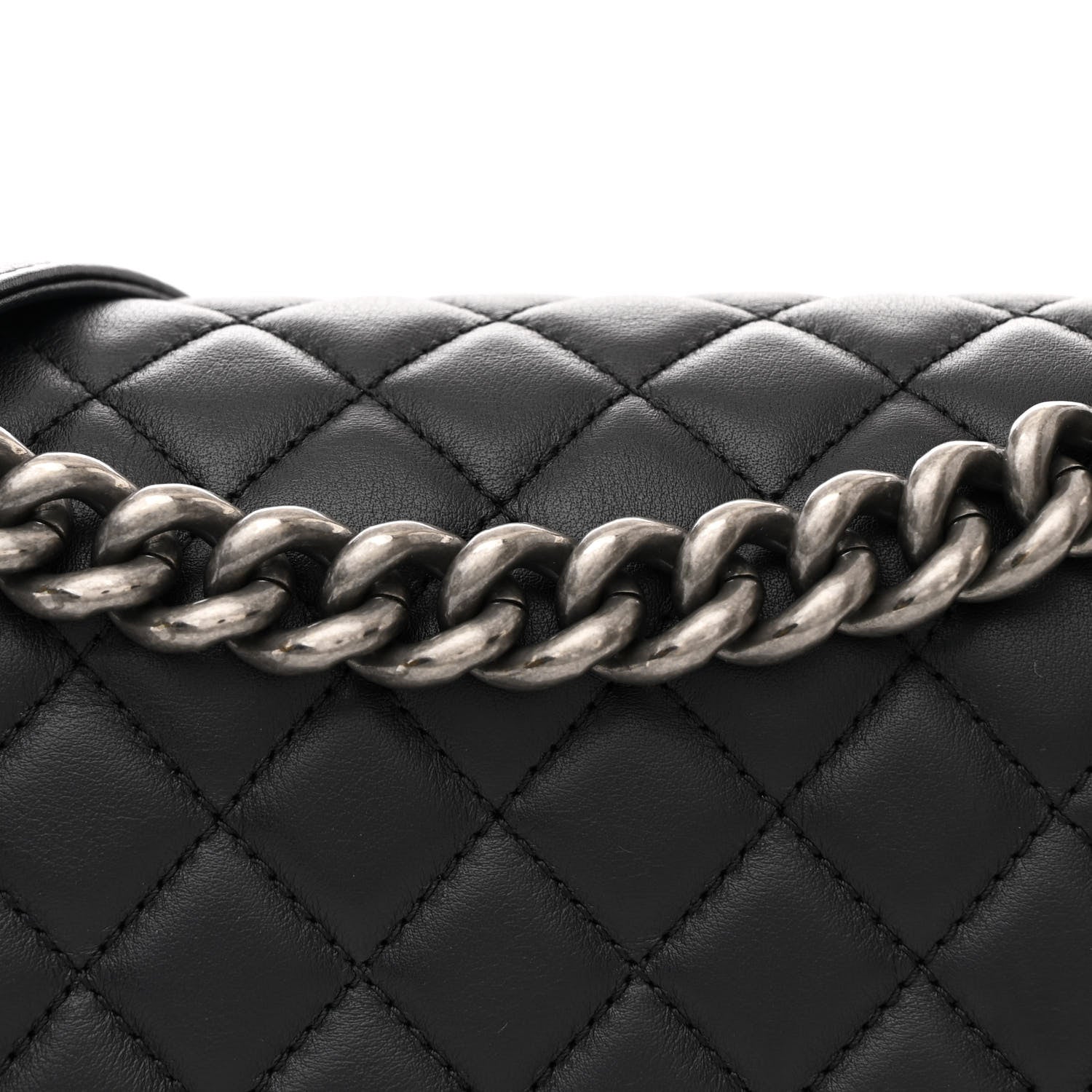 Chanel Calfskin Quilted Medium Boy Flap Black 8 of 10