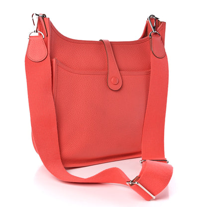 Hermes Taurillon Clemence Evelyne III PM Rose Jaipur 3 of 10