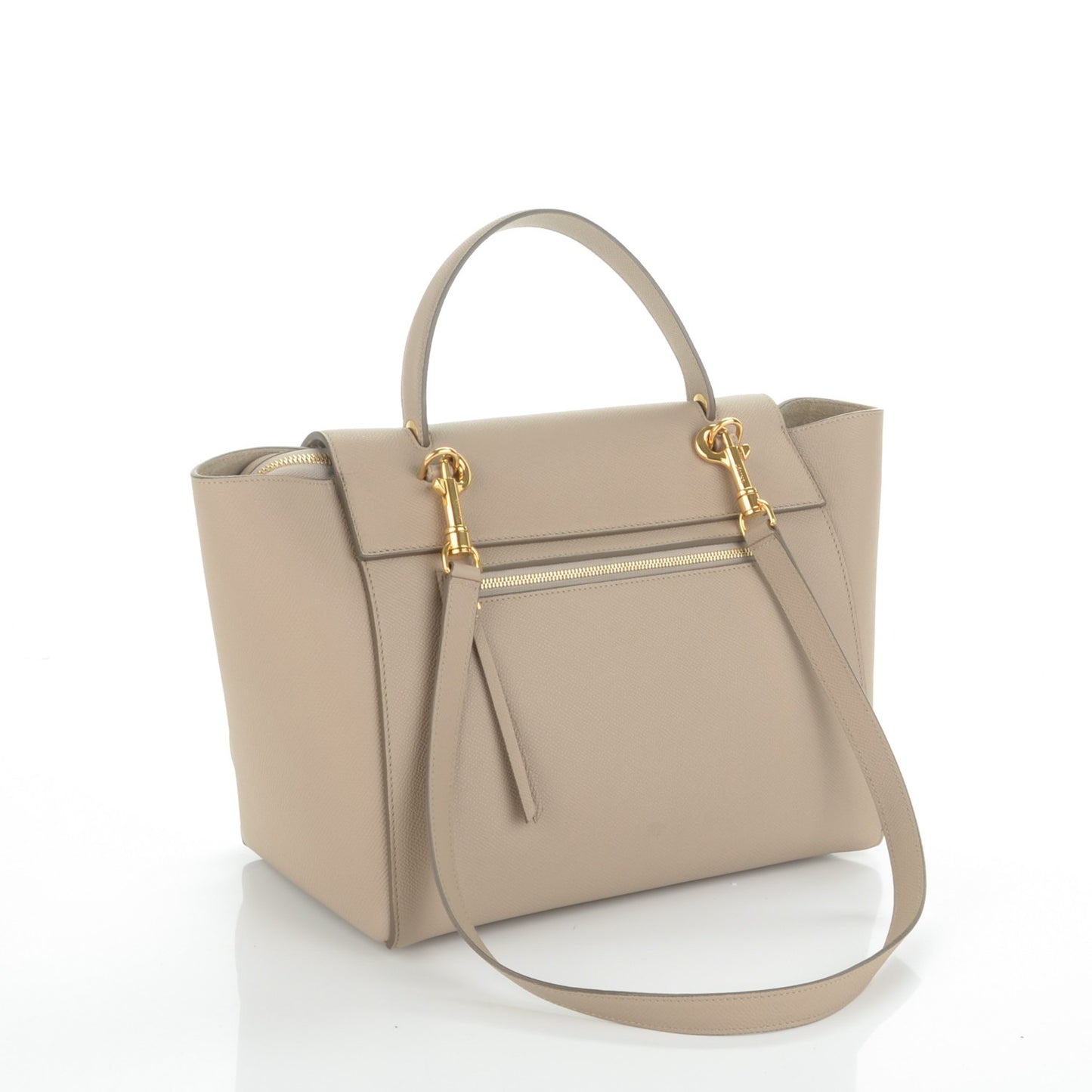 Grained Calfskin Mini Belt Bag Light Taupe