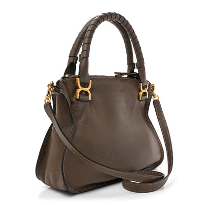 Chloe Calfskin Medium Marcie Satchel Army Green 3 of 9