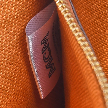 MCM Visetos Heritage Continental Flap Wallet Cognac 8 of 10