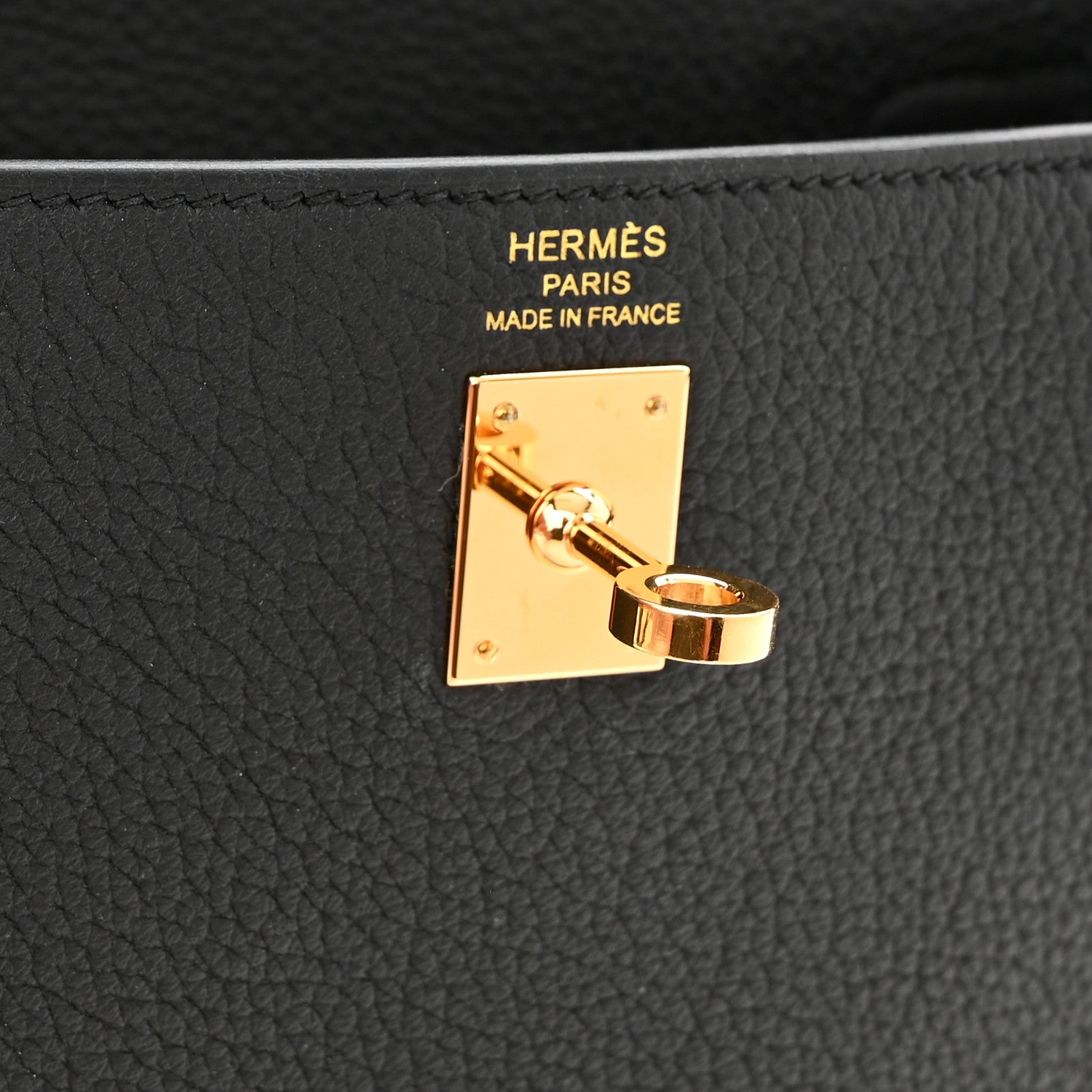 Hermes Togo Kelly Retourne 25 Black 6 of 10