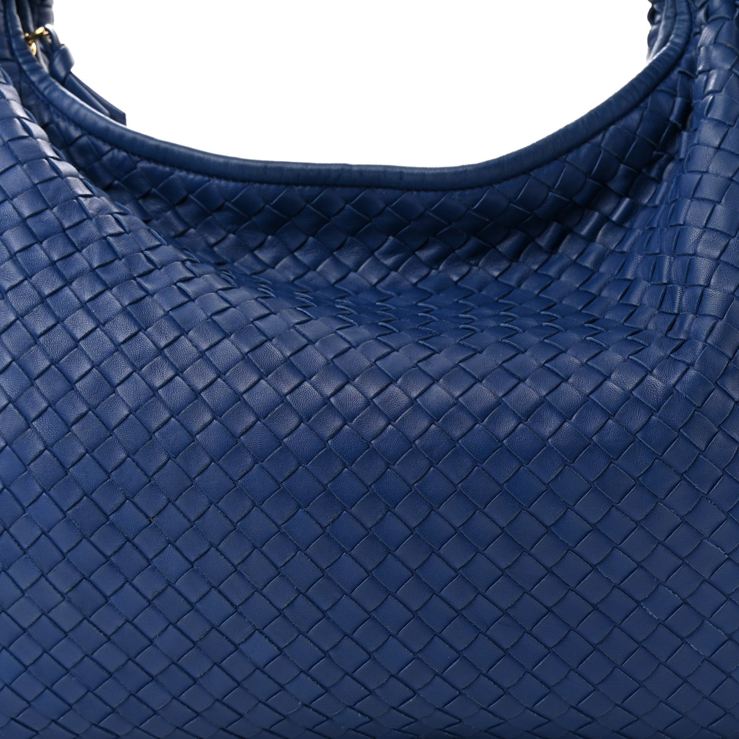Bottega Veneta Nappa Intrecciato Large Veneta Hobo Baltic Blue 5 of 11