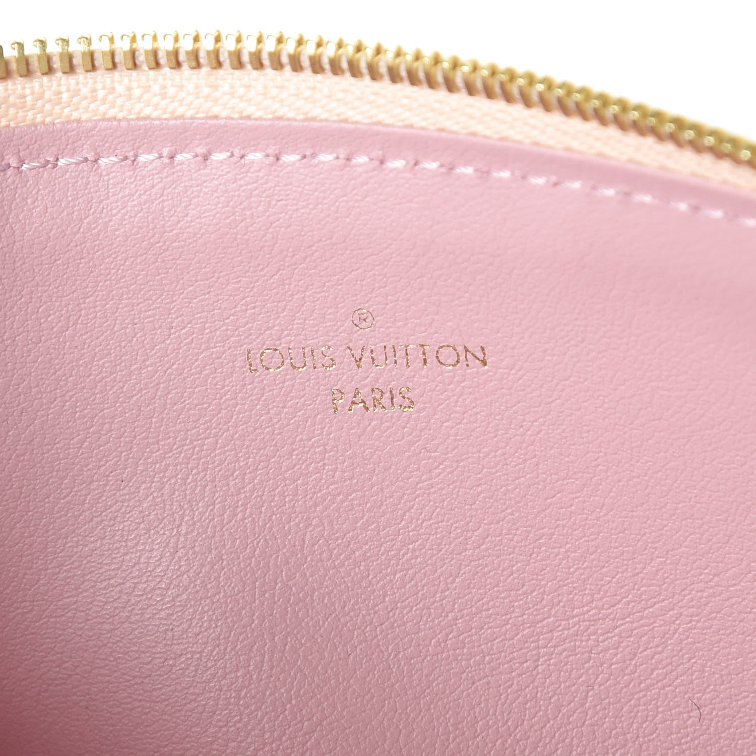Louis Vuitton Damier Azur Felicie Chain Wallet Zippered Insert Rose Ballerine 6 of 6