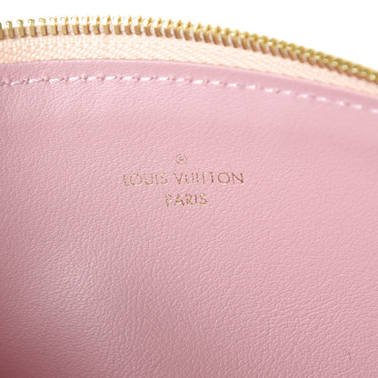 Louis Vuitton Damier Azur Felicie Chain Wallet Zippered Insert Rose Ballerine 6 of 6