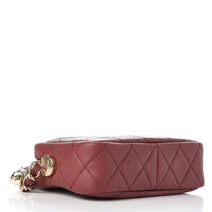 Chanel Caviar Quilted Coco Tassel Camera Case Burgundy 4 of 8
