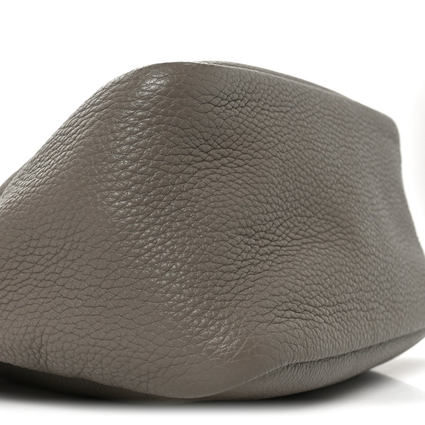 Vitello Daino Soft Small Zippered Top Handle Bag Argilla