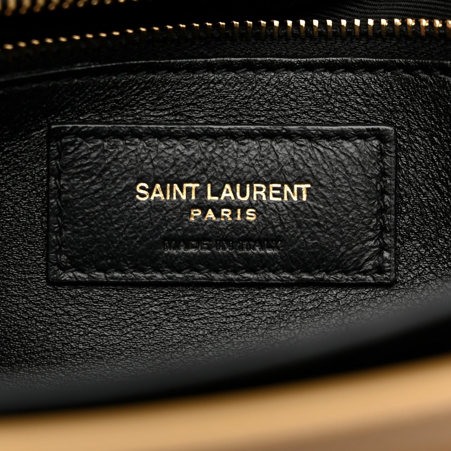 Saint Laurent Canvas Calfskin Classic Monogram Cassandra Grege Brown Gold 6 of 9