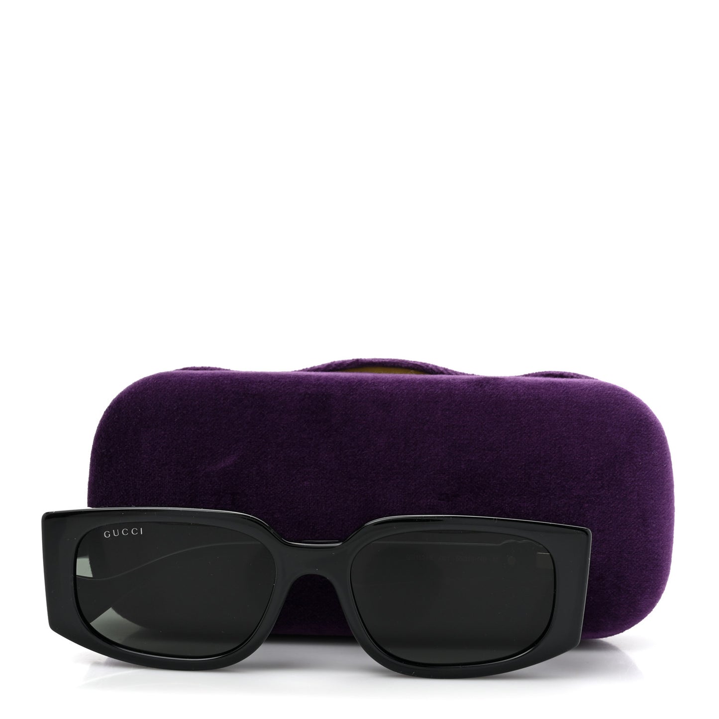 Acetate Rectangle Frame Sunglasses GG1534S Black
