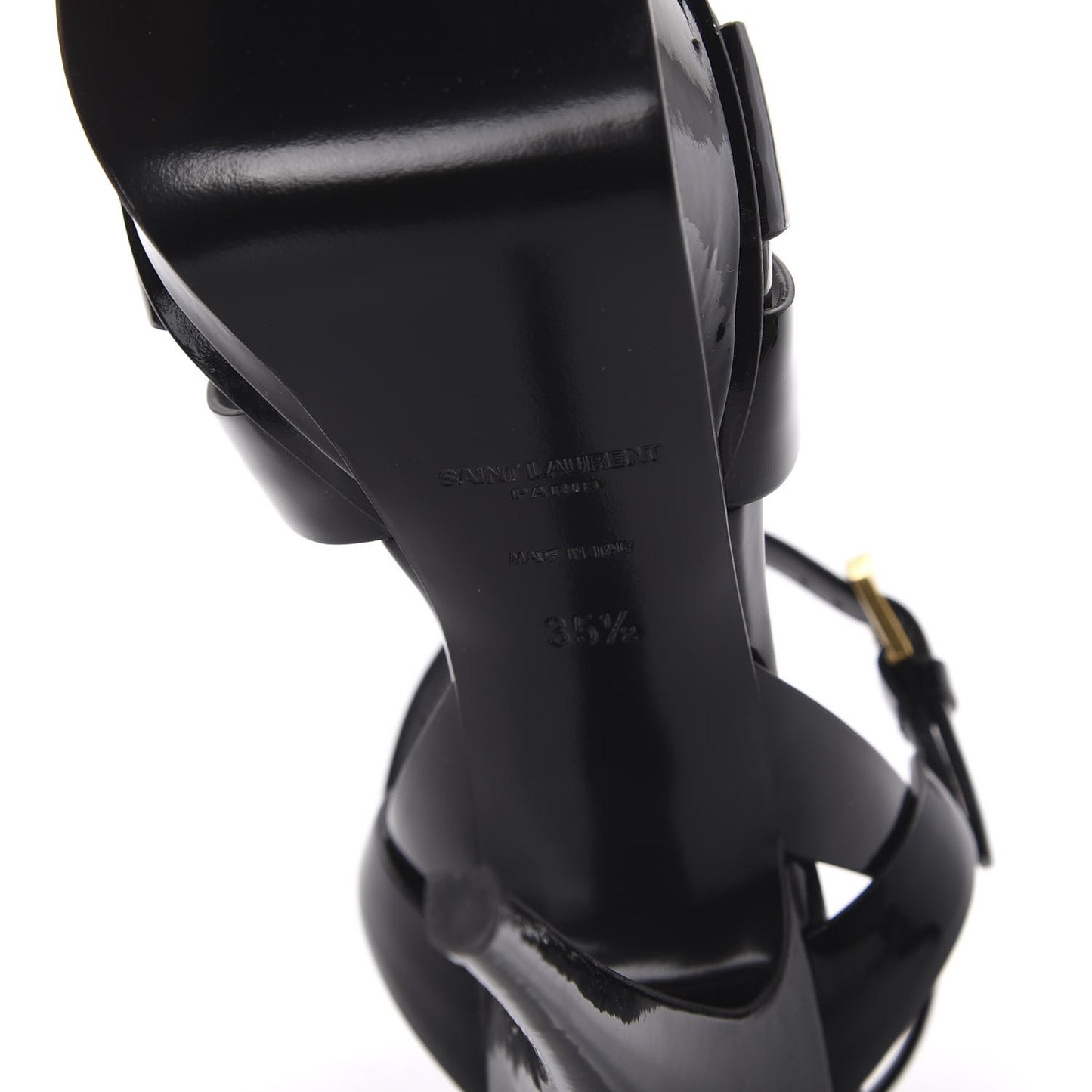 Patent Tribute 105 Platform Sandals 35.5 Black