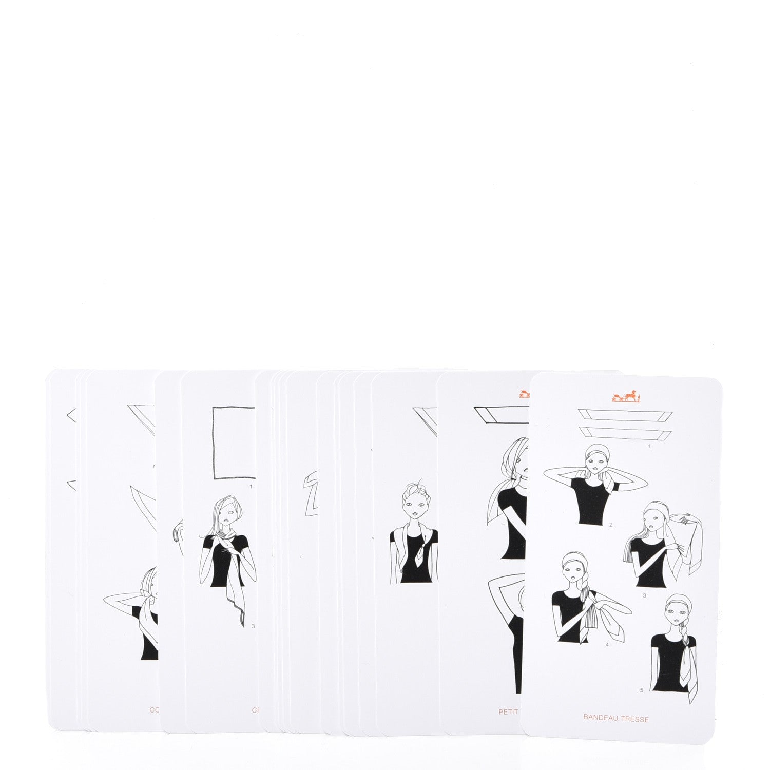 Hermes Knotting Cards Cartes A Nouer Carre Scarf Guide 3 of 5