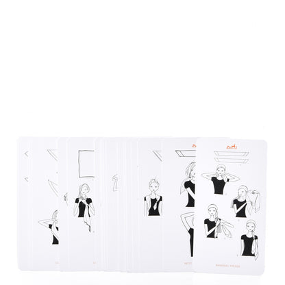 Hermes Knotting Cards Cartes A Nouer Carre Scarf Guide 3 of 5