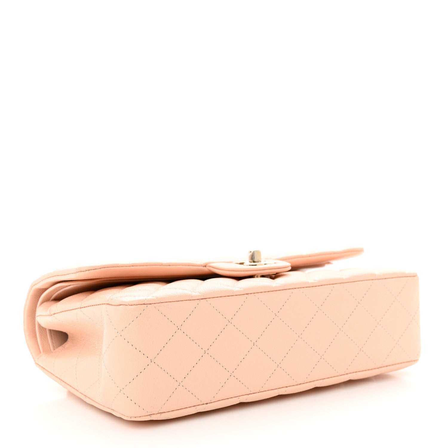 Chanel Caviar Quilted Medium Double Flap Beige 3 of 10
