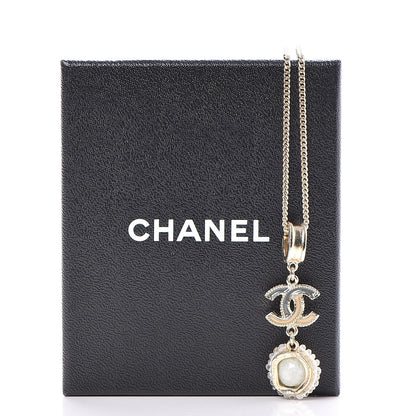 Chanel Enamel Gripoix Crystal CC Necklace Gold 6 of 6