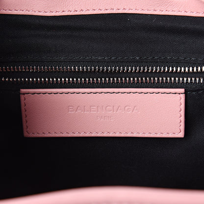Balenciaga Veau Amp Plate Silver Hardware Traveler Backpack Rose 5 of 8