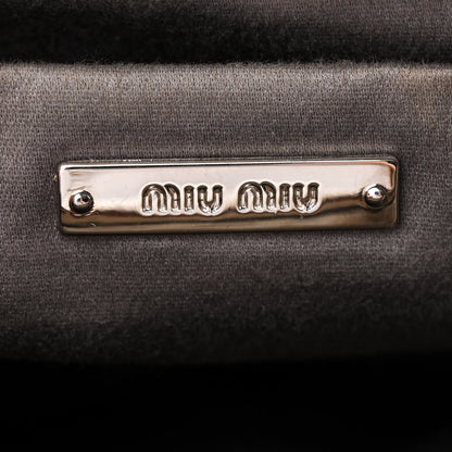 Miu Miu Nappa Matelasse Crystal Clutch  Mughetto 6 of 14