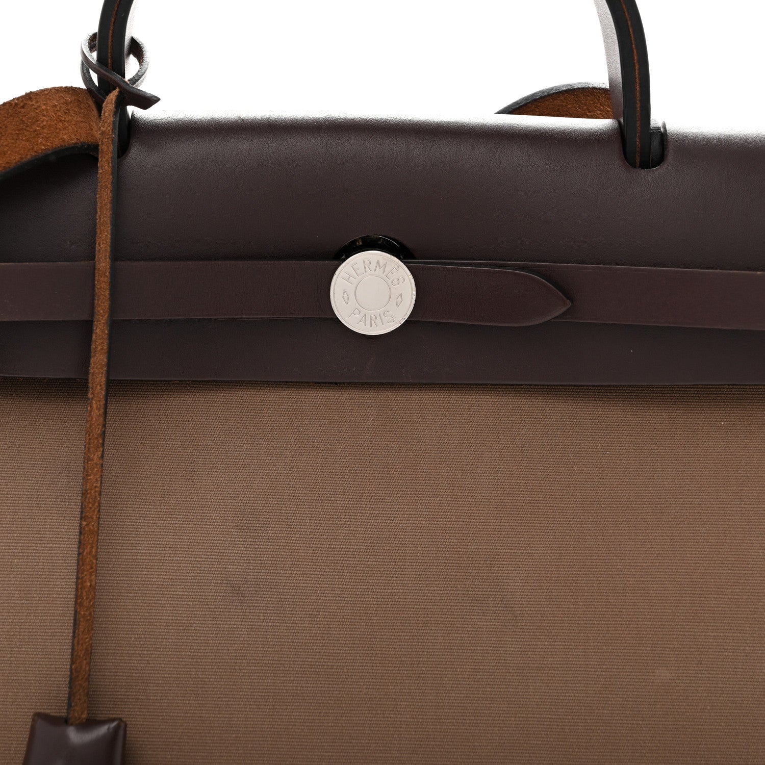 Hermes Vache Hunter Toile Herbag Zip 31 PM Etoupe Ebene 9 of 16