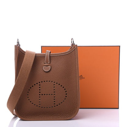 Hermes Taurillon Clemence Evelyne TPM Gold 11 of 11
