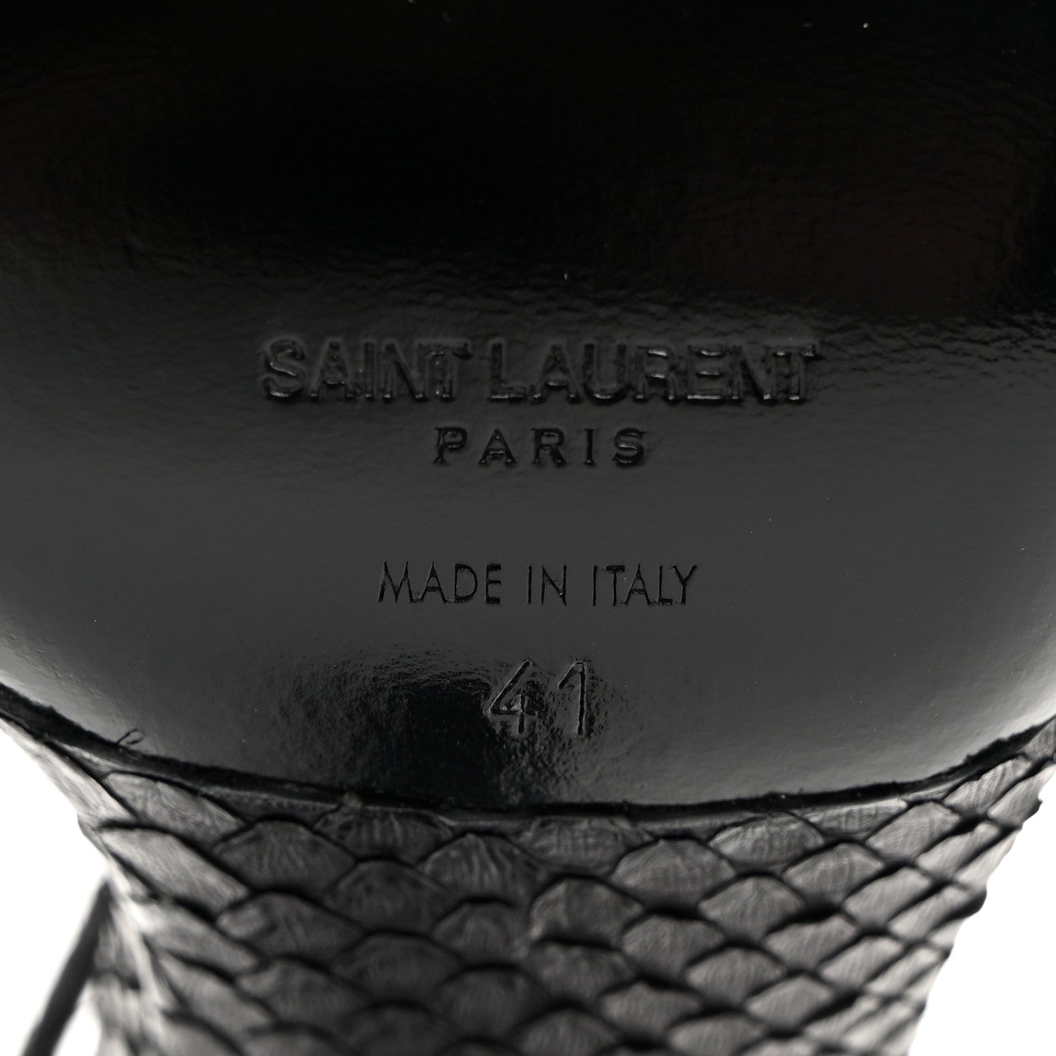 Saint Laurent Ayers Kate 105 Lace Up Sandals 41 Black 7 of 8