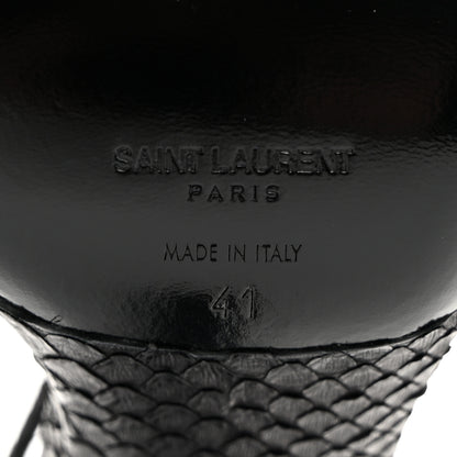 Saint Laurent Ayers Kate 105 Lace Up Sandals 41 Black 7 of 8