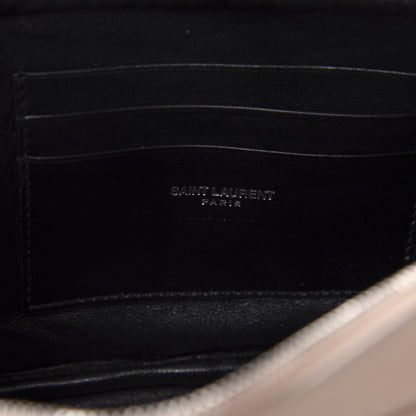 Saint Laurent Grain De Poudre Matelasse Monogram Mini Lou Camera Bag Gold Sand 8 of 10