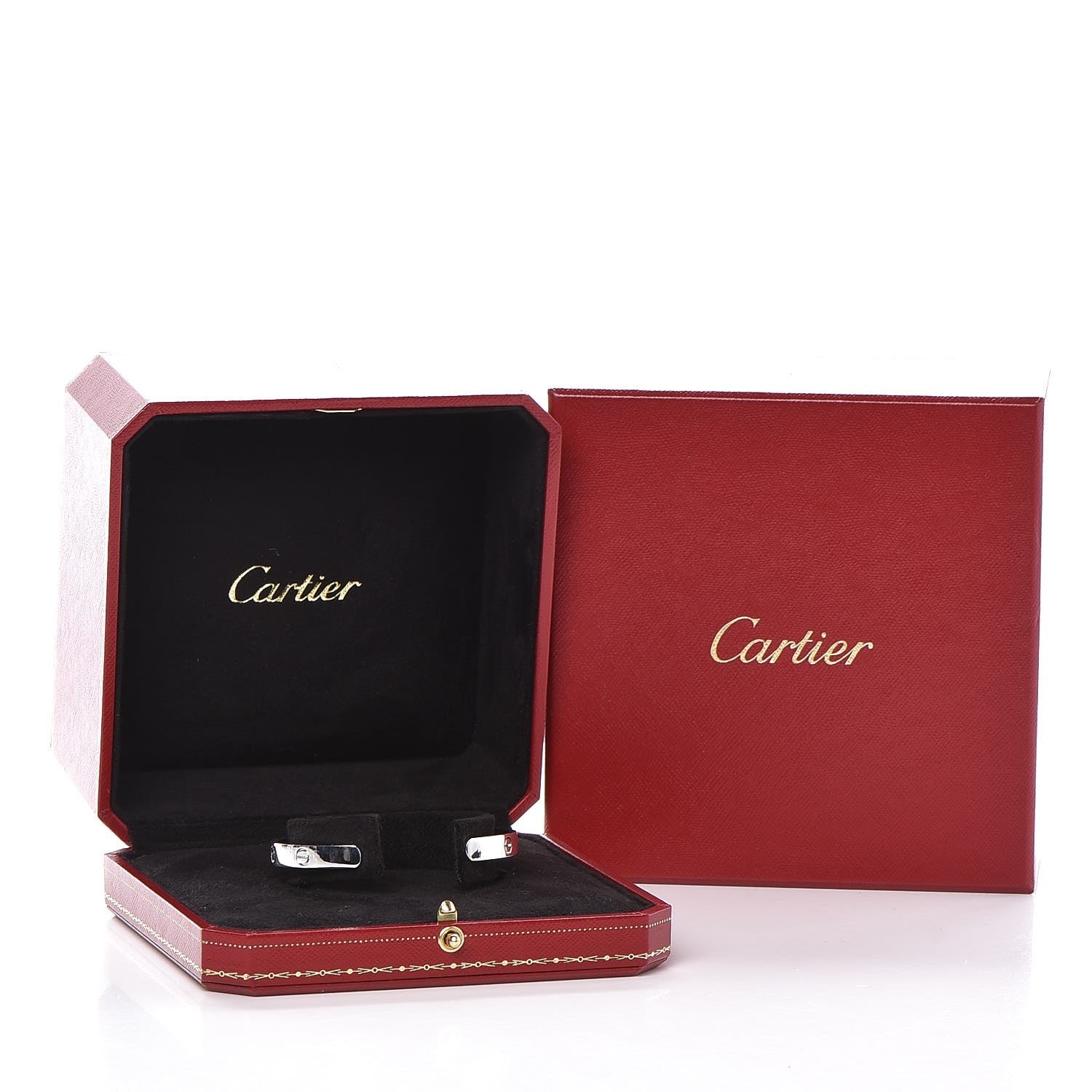 Cartier 18K White Gold LOVE Cuff Bracelet 18 5 of 5