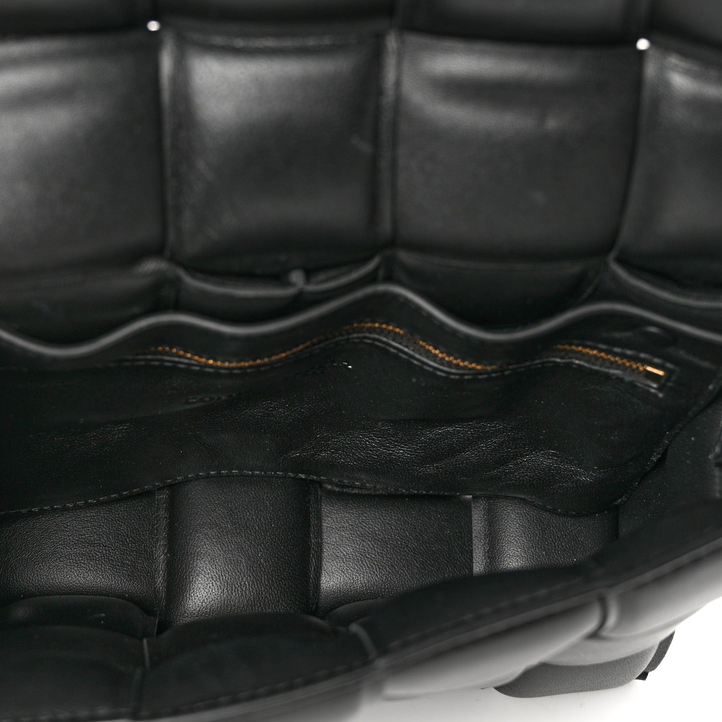 Nappa Maxi Intreccio Padded Cassette Crossbody Bag Black