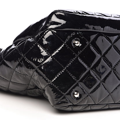 Chanel Patent Quilted Large Chic and Glitter Tote Black 10 of 12