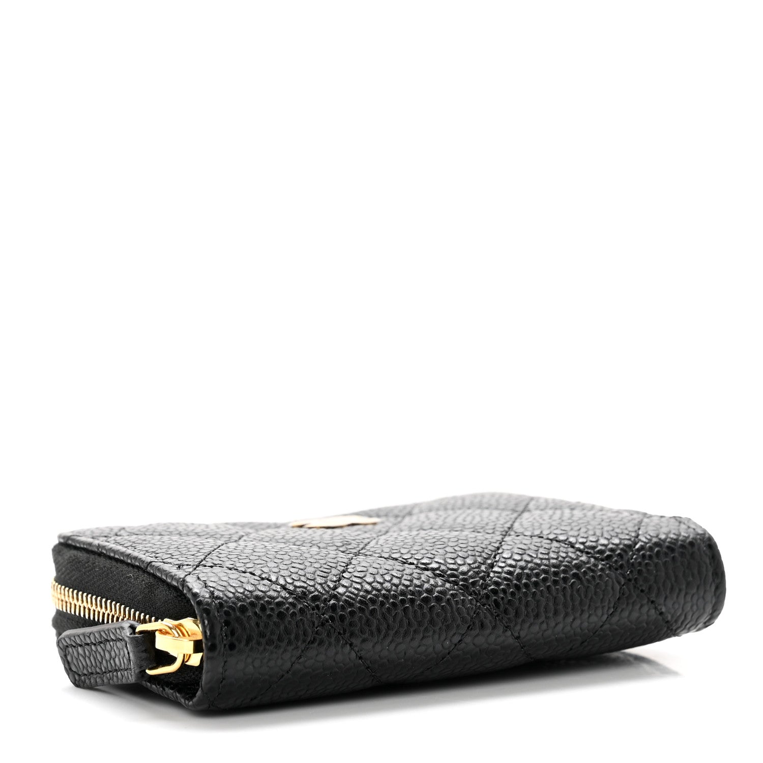 Chanel Caviar Quilted Zip Coin Purse Black 4 of 7