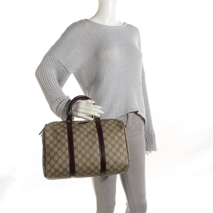 Gucci GG Plus Monogram Medium Joy Boston Bordeaux 2 of 7