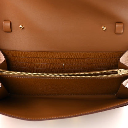 Hermes Epsom Constance Long Wallet To Go Gold 6 of 12