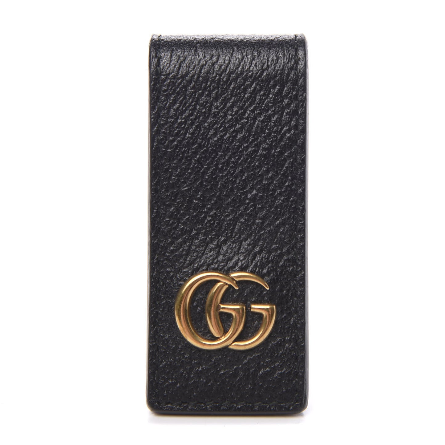 Calfskin Boar Effect GG Marmont Money Clip Black