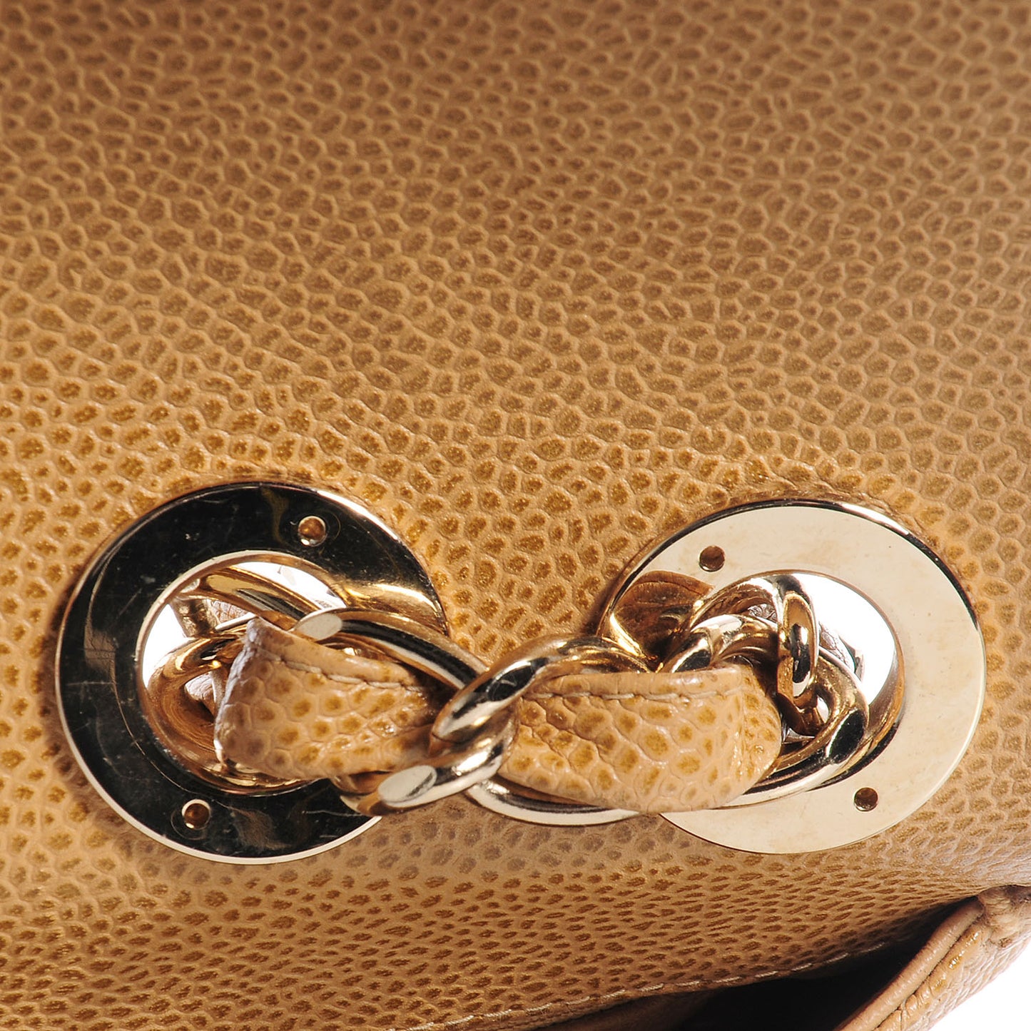 Caviar Jumbo Single Flap Beige