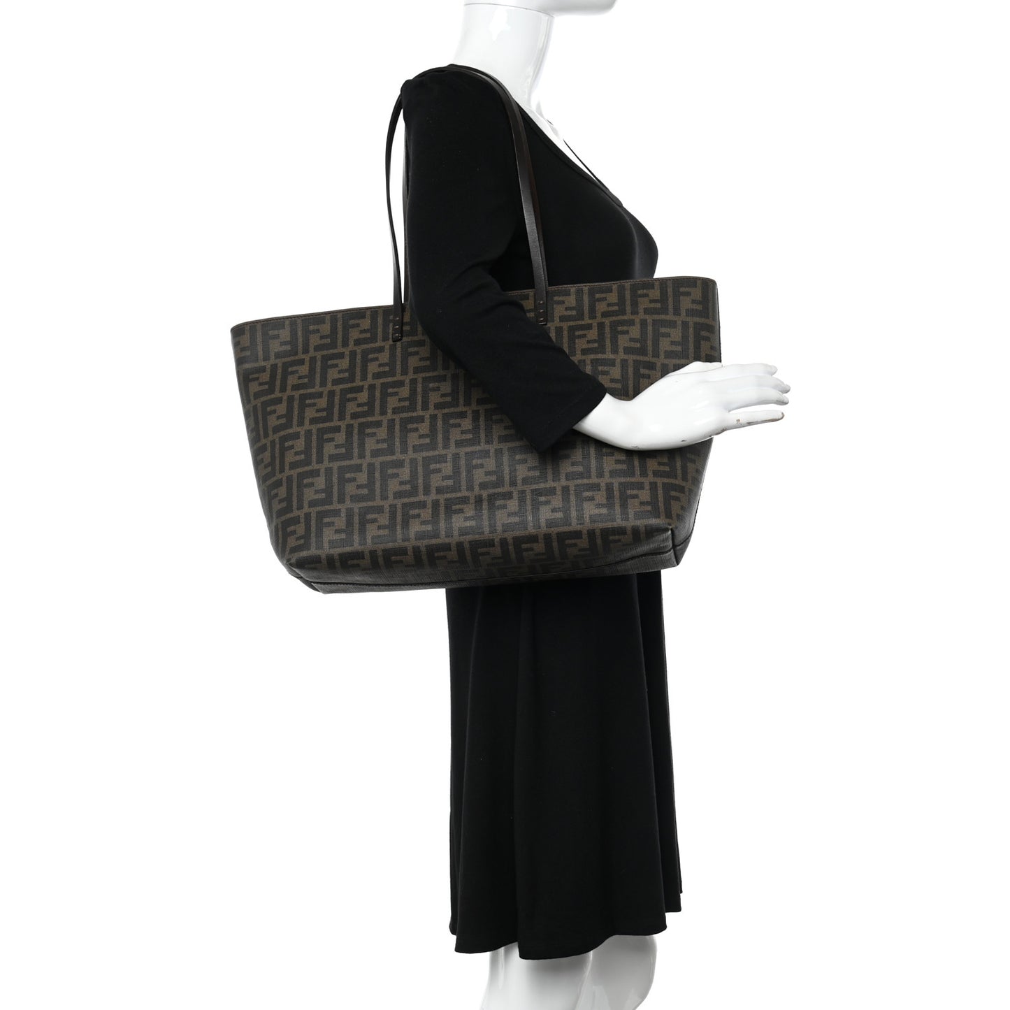 Zucca Spalmati Medium Roll Tote Tobacco Moro