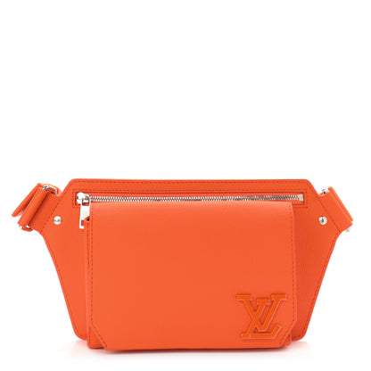 Louis Vuitton Grained Calfskin Aerogram New Sling Orange 1 of 10