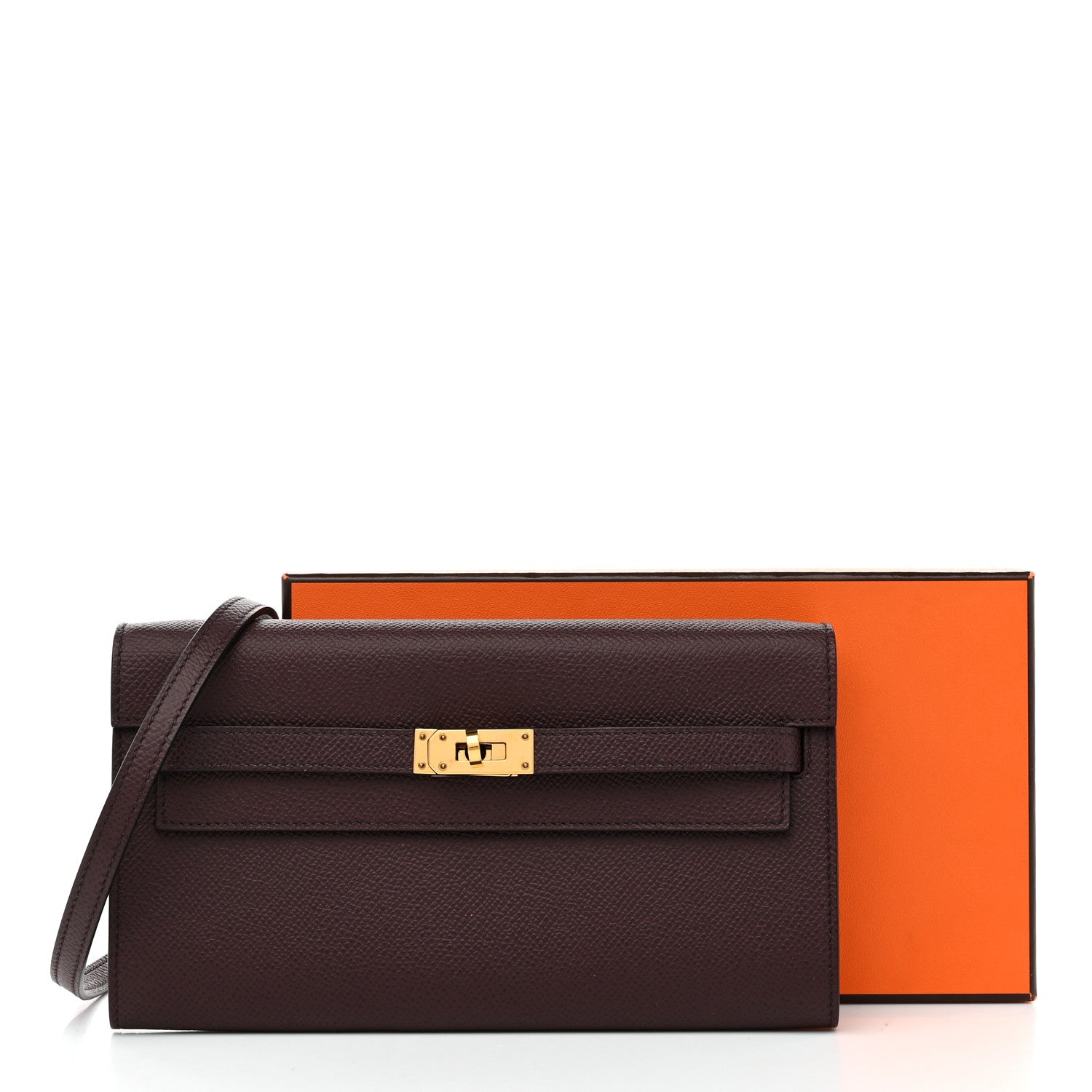 Hermes Epsom Kelly Wallet To Go Rouge Sellier 10 of 10