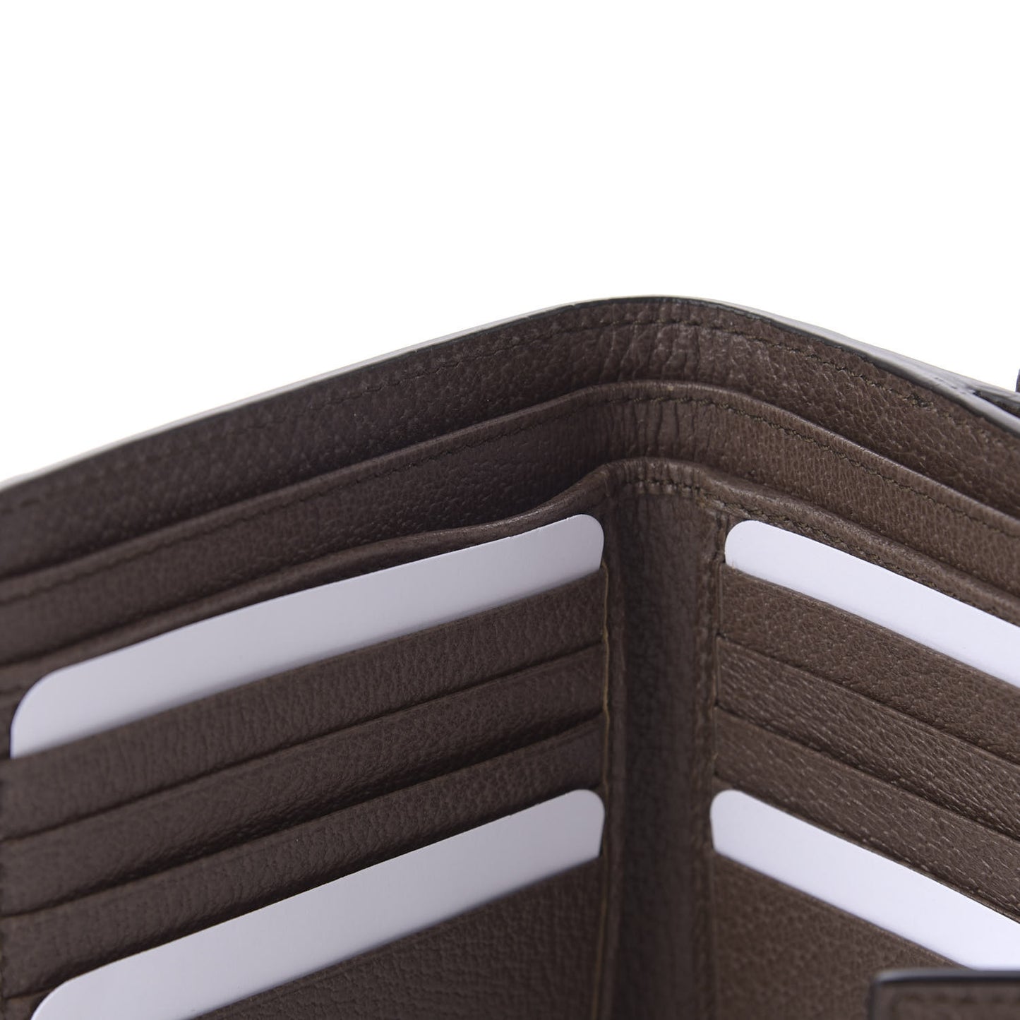 GG Supreme Monogram Web Ophidia French Flap Wallet Beige New Acero