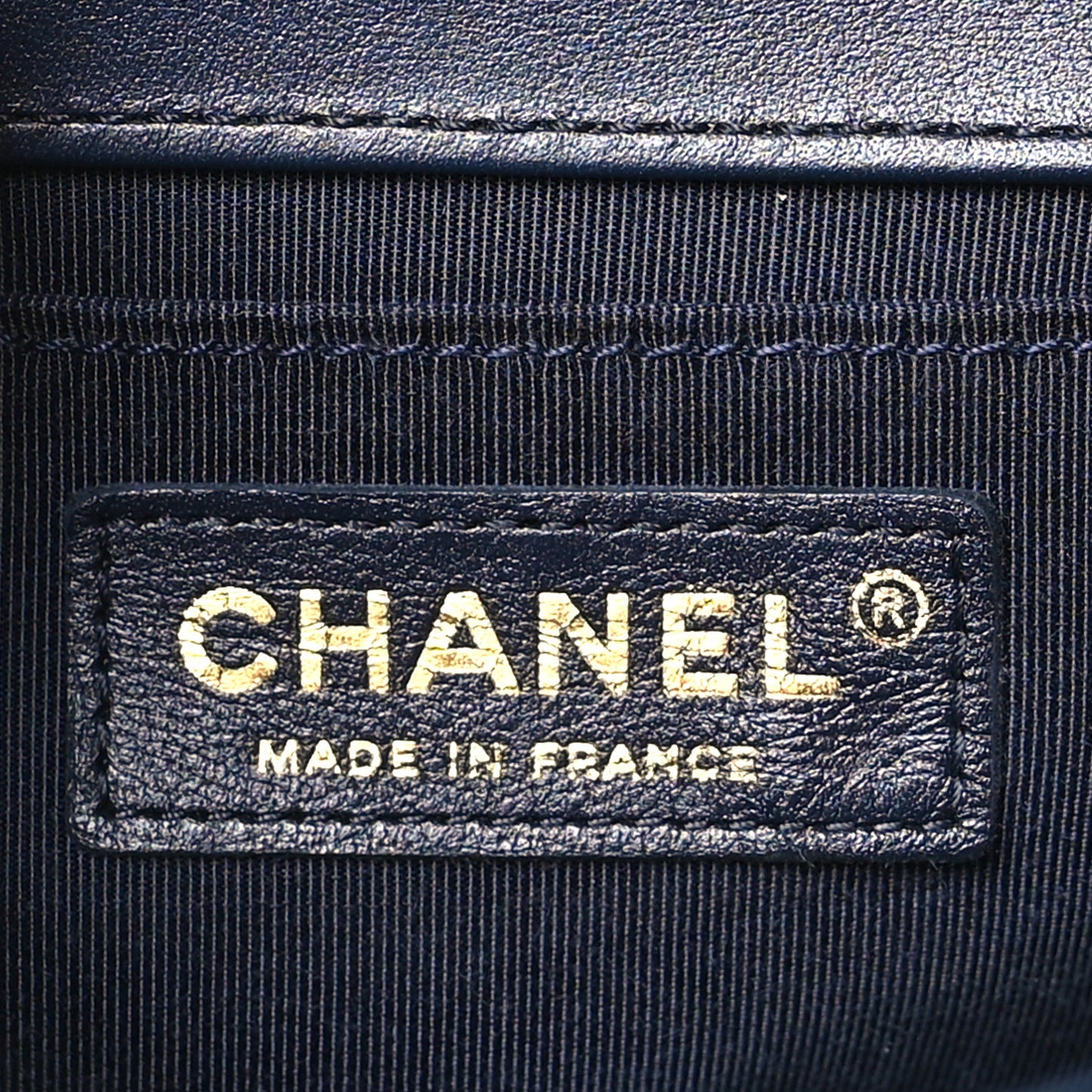 Lambskin Quilted Medium Boy Flap Blue