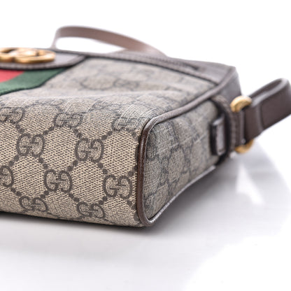 Gucci GG Supreme Monogram Web Small Ophidia Messenger Bag Brown 10 of 10