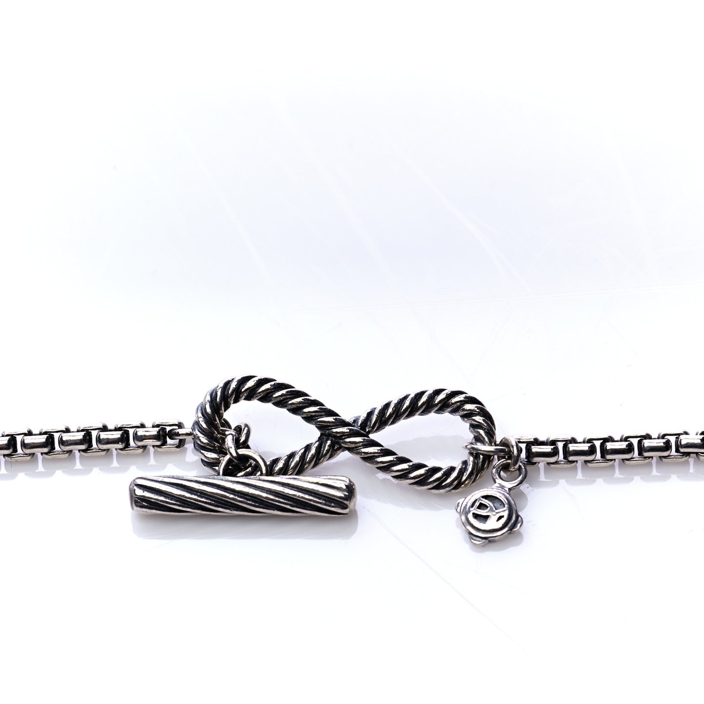 Sterling Silver Smoky Quartz Infinity Necklace