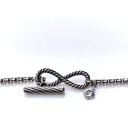 David Yurman Sterling Silver Smoky Quartz Infinity Necklace 7 of 8