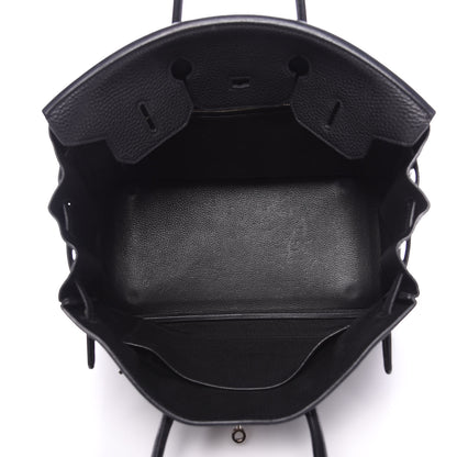 Hermes Taurillon Clemence Birkin 35 Black 6 of 28