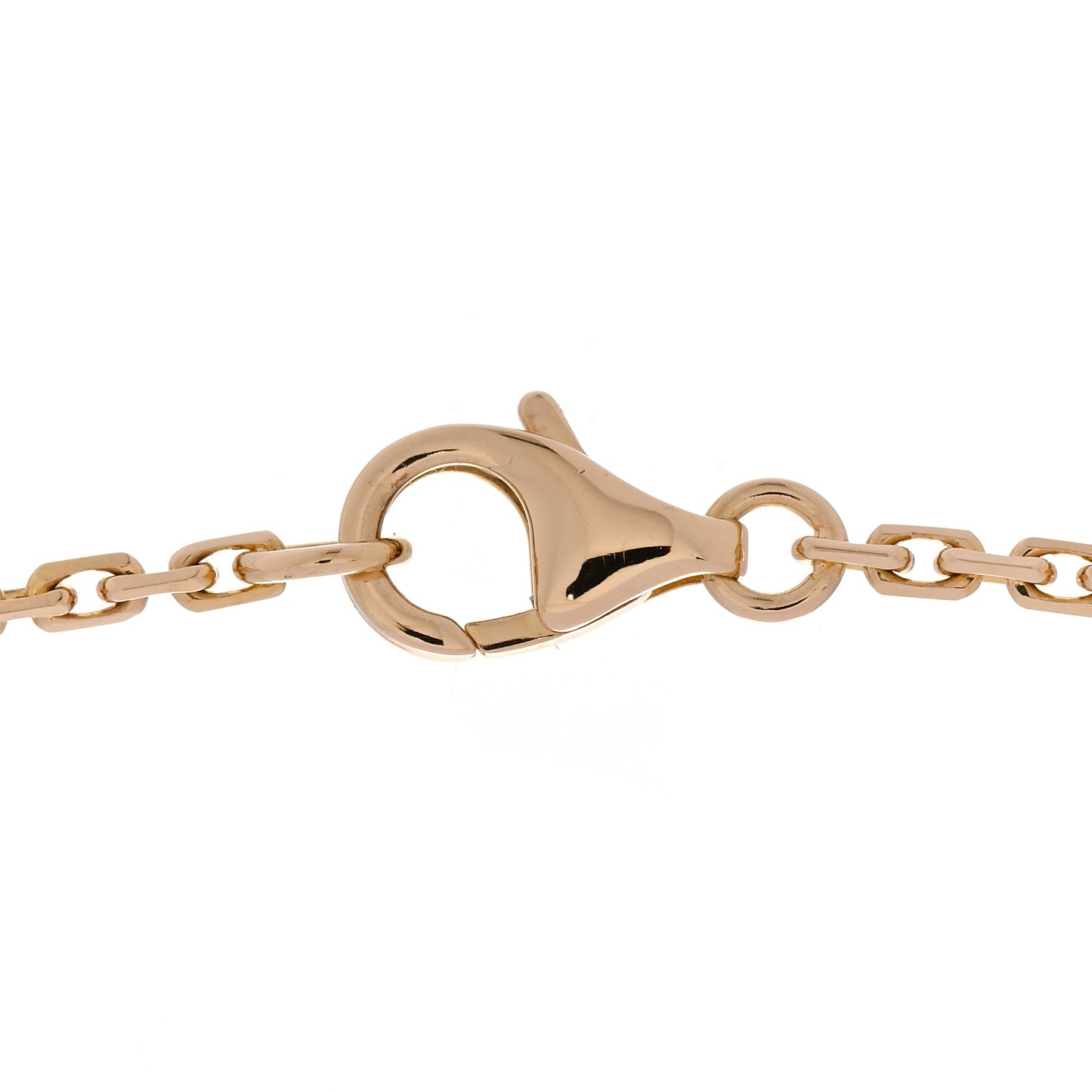 18K Yellow Gold Diamond Interlocking LOVE Necklace