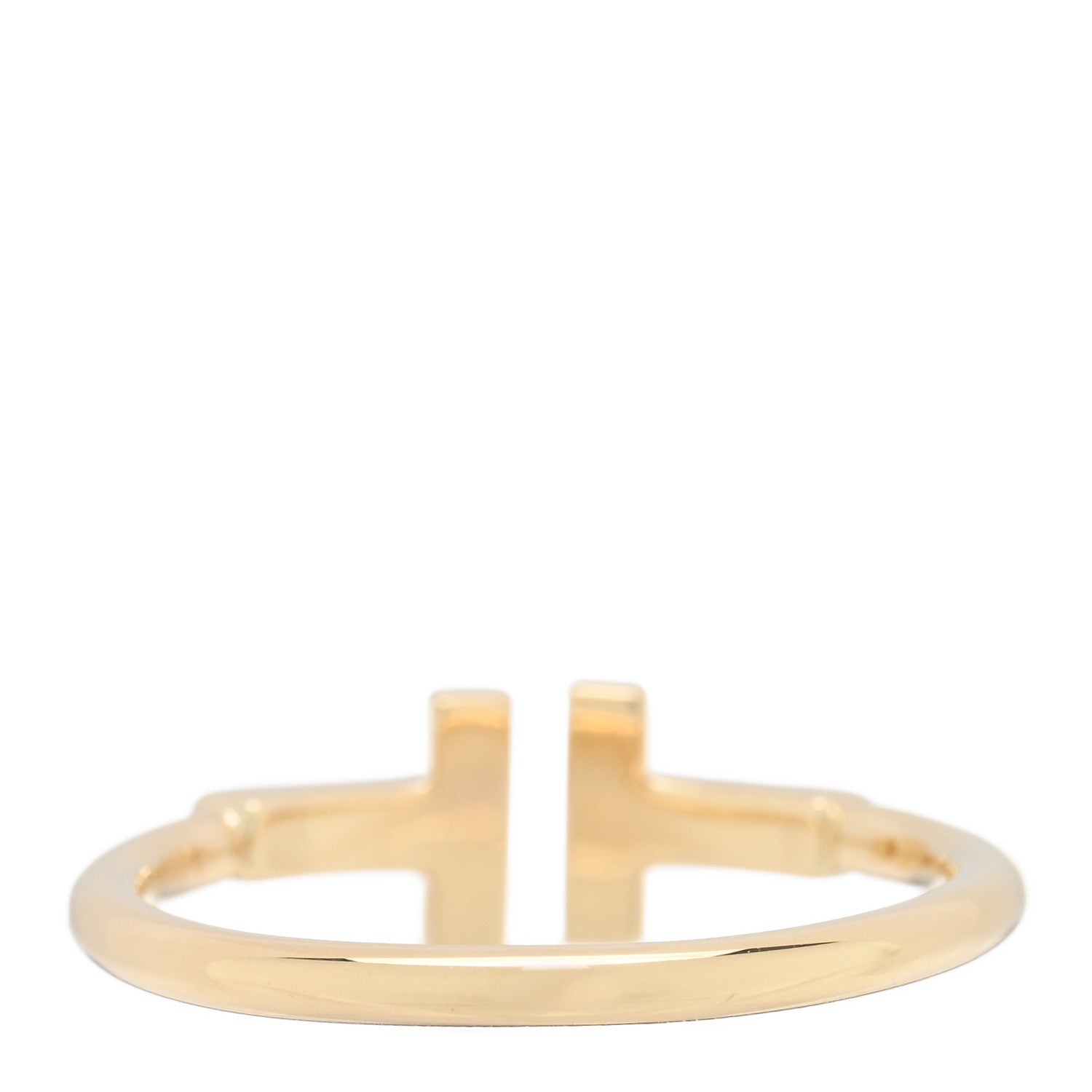 Tiffany 18K Yellow Gold T Wire Ring 53 6.5 3 of 4