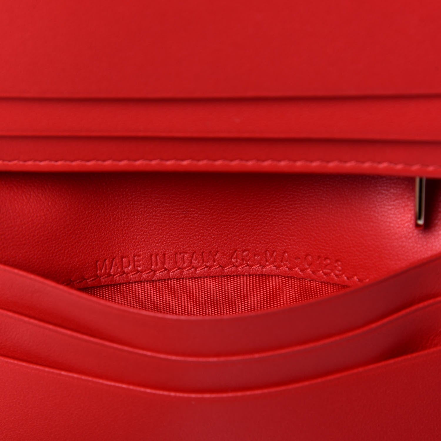Christian Dior Lambskin Cannage Mini Lady Dior Wallet Red 7 of 8