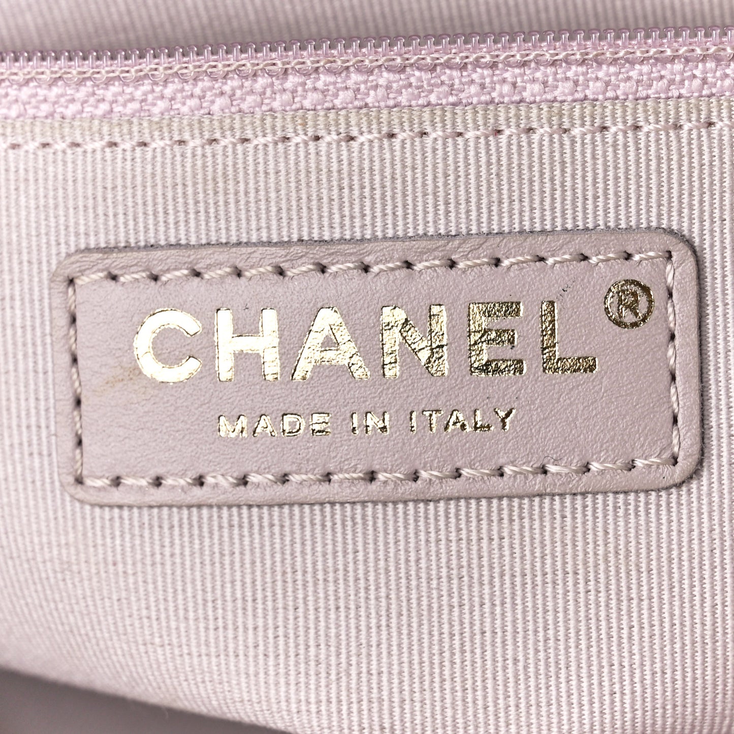 Calfskin Stitched Chain Flap Light Pink