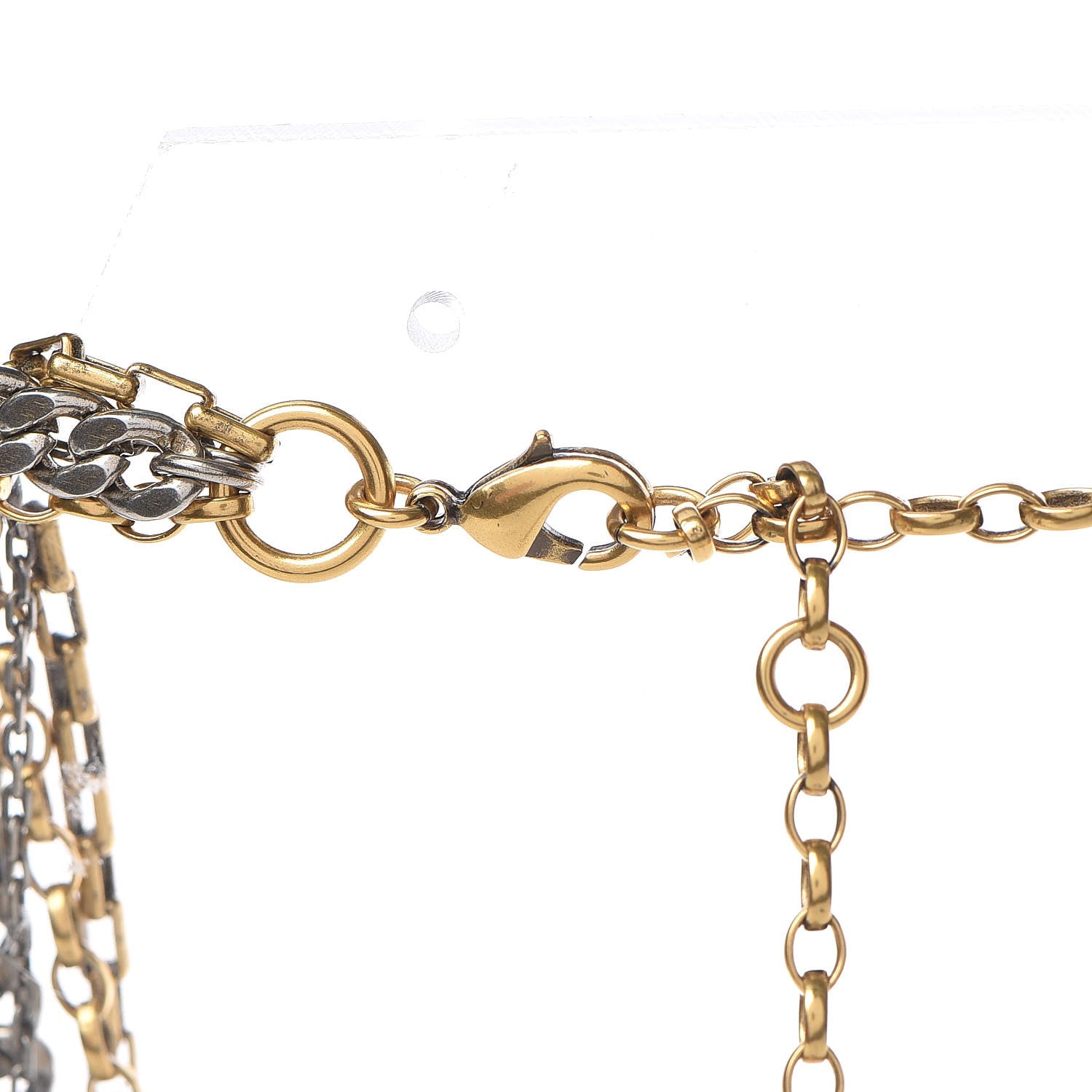 Christian Dior Metal Star J'adior Multi Strand Necklace Aged Gold 7 of 8